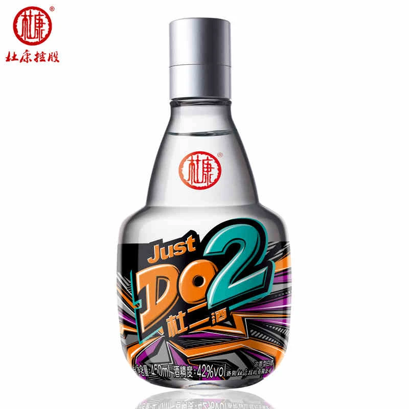 杜康杜二酒纯粮酿造浓香型白酒42度450ml