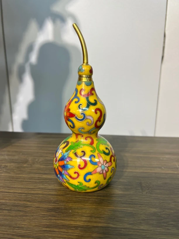 精品（新人福利特价）铜胎掐丝珐琅景泰蓝小葫芦高18厘米