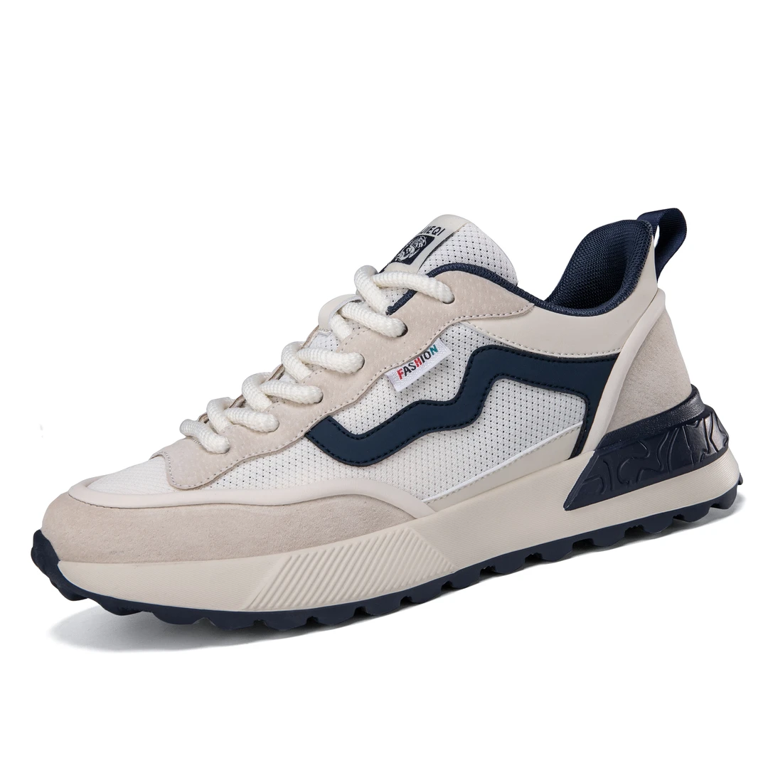 2024新款夏季透气休闲时尚软底网面低帮运动百搭潮鞋男鞋