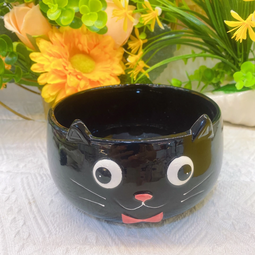 创意陶瓷摆件黑猫可爱