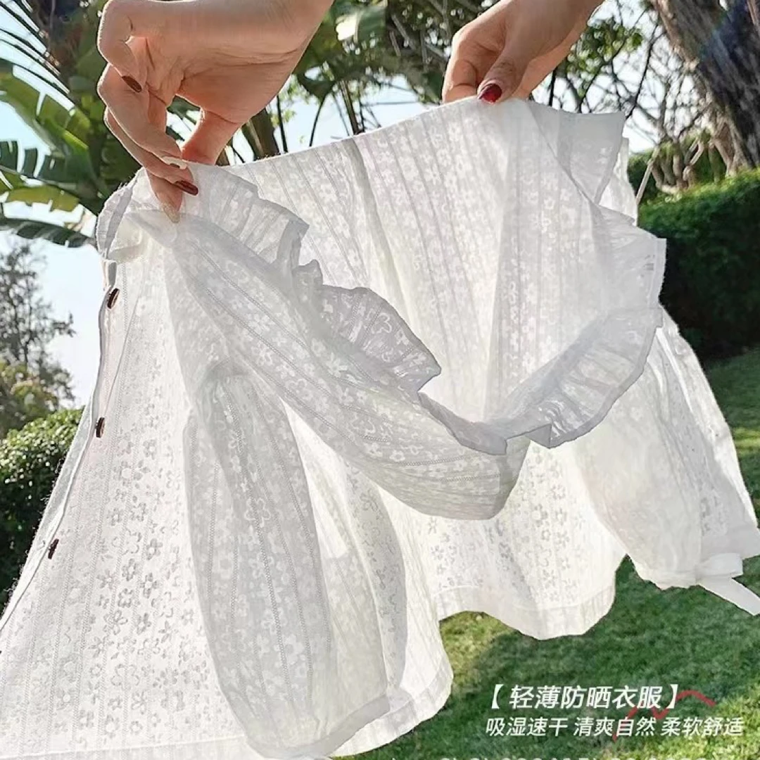 2025新款夏季婴幼童防晒服宝宝甜美慵懒风外套儿童小清新洋气长袖