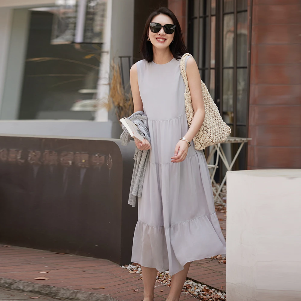 MARIUS【蛋糕裙】重磅真丝长裙春夏超显瘦连衣裙卷送连衣裙真丝夏装