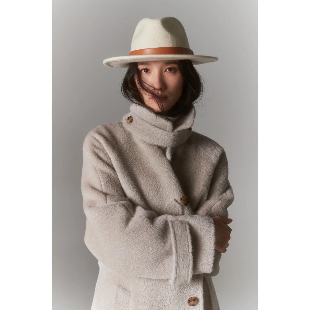 MARIUS"鱿鱼大衣"XIAN量秘鲁%阿尔巴卡羊驼毛香家中古大衣外套