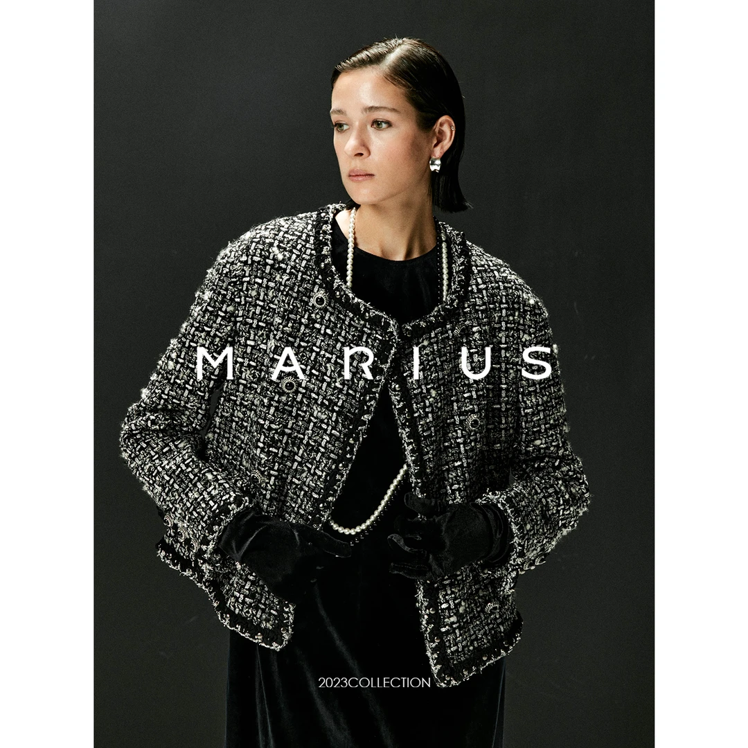 MARIUS“星河小香”欧美奢牌御用面料CH*NEL秀场經典小众小香外套