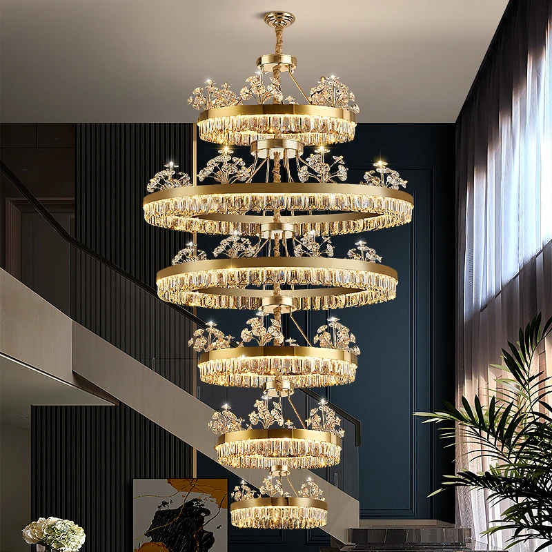 现代轻奢水晶吊灯客厅灯别墅简约卧室灯餐厅灯广东中山灯具灯饰