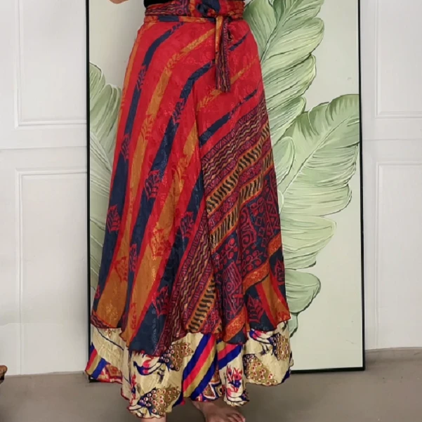 尼泊尔双面裹裙半身裙春夏秋冬可穿（新款升级面料）