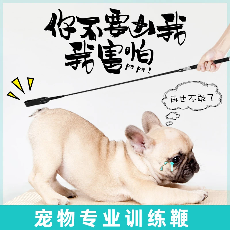 训练神器训犬鞭训狗皮鞭法斗专用训狗器爱心拍宠物用品打狗棒