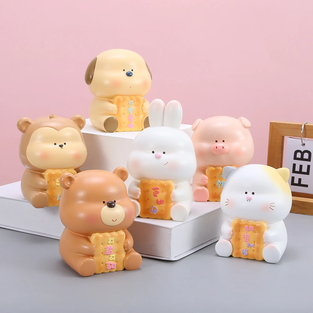 肥嘟嘟萌宠储蓄罐存钱罐可爱摆件可存可取卡通动物储蓄罐儿童礼物