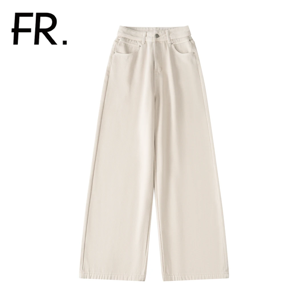 凡人优品FR女士牛仔裤时尚百搭秋冬高腰显瘦N647