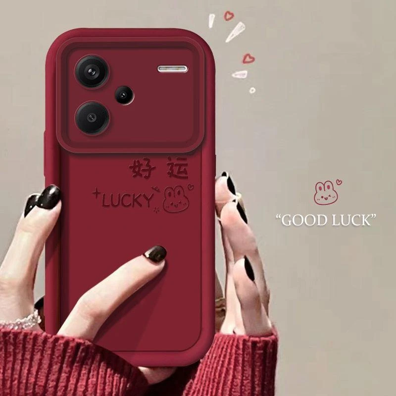 适用于红米note13pro+手机壳RedmiNOTE13PRO+新年好运2024新款女