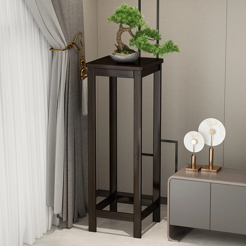 花架子置物架客厅落地式花盆托架中式摆件展示架非实木简易植物架