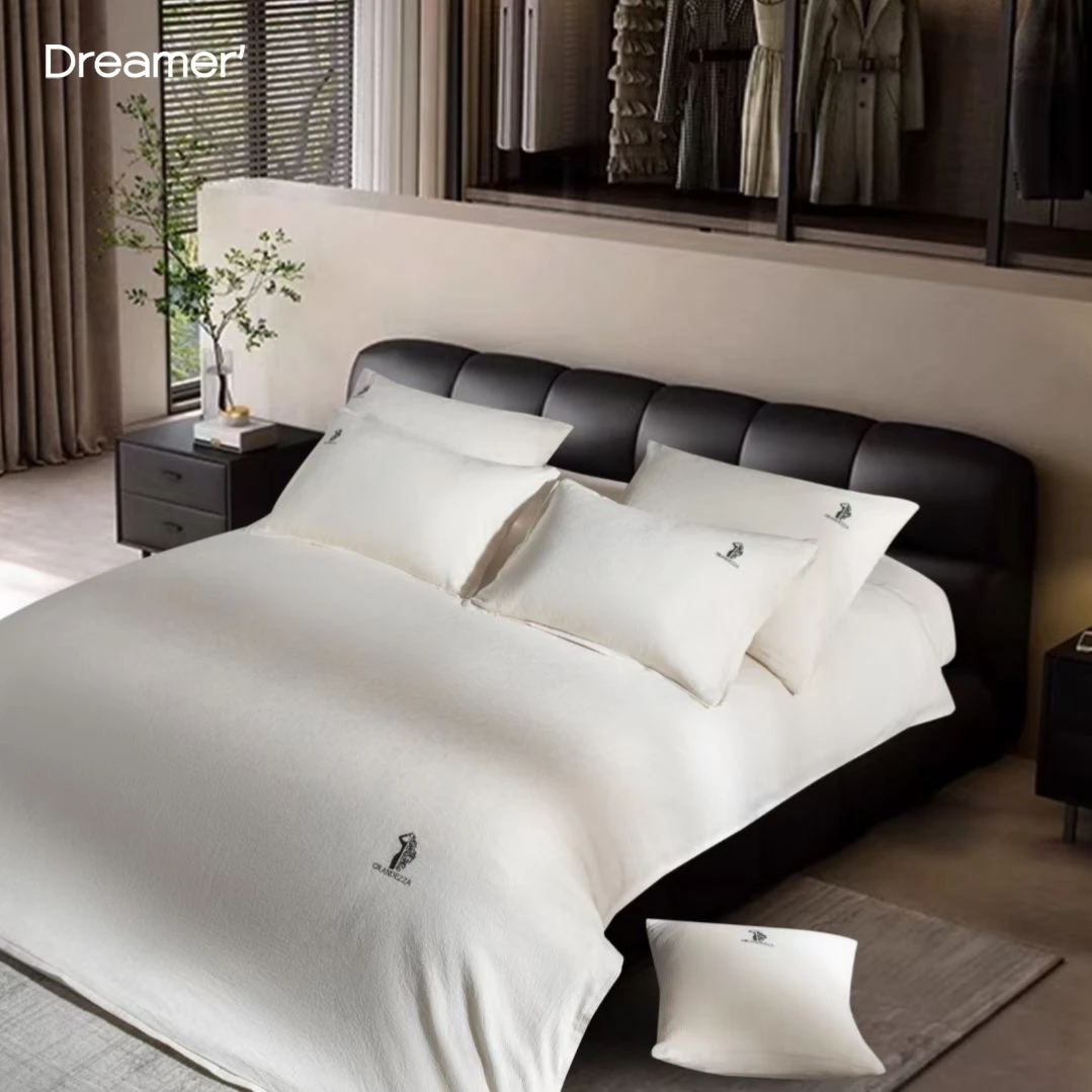 Dreamer‘【北欧亚麻】高端出口亚麻棉侘寂风简约透气天然棉麻四件套