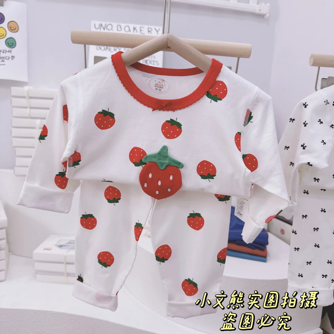 小文熊女童秋衣秋裤家居服内衣