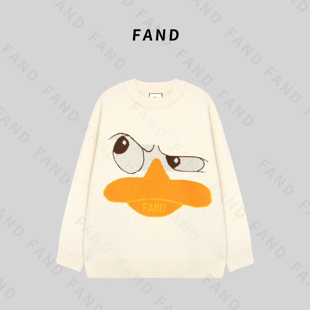FAND饭饭【Dakesa】 2024女新洋气质冬网红爆款中长厚宽松圆领毛衣
