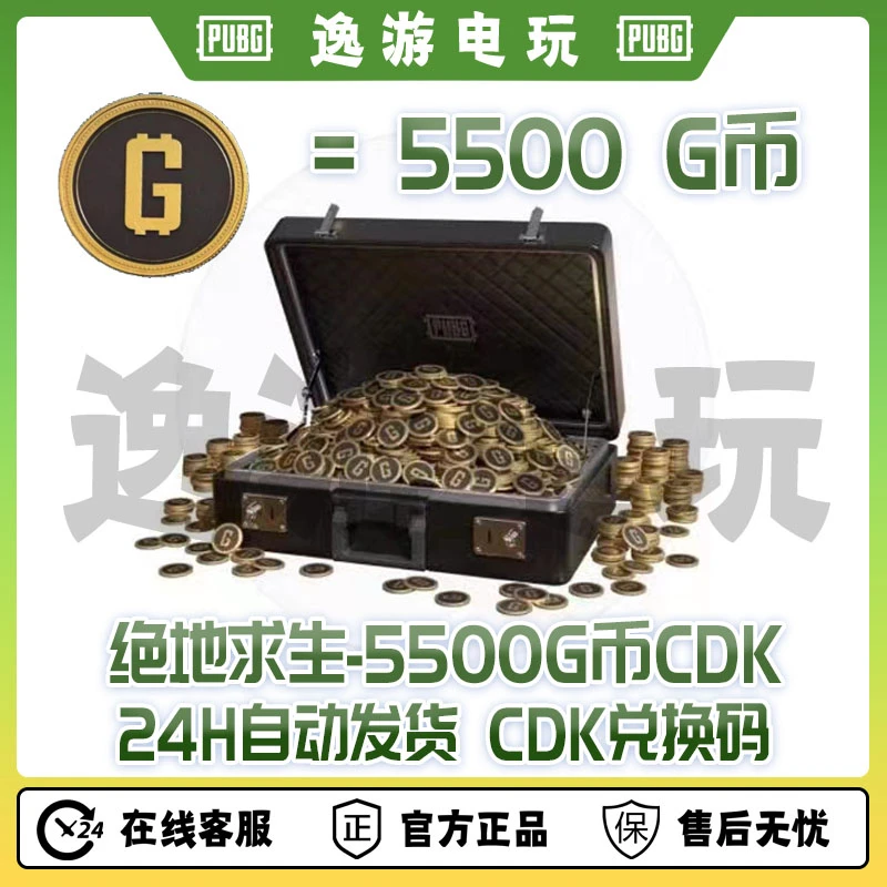 steam绝地求生PUBG金币G币兑换码5500G币CDK