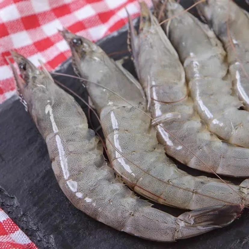 苗苗 40-50规格海水盐冻大虾 净重3.3斤/盒