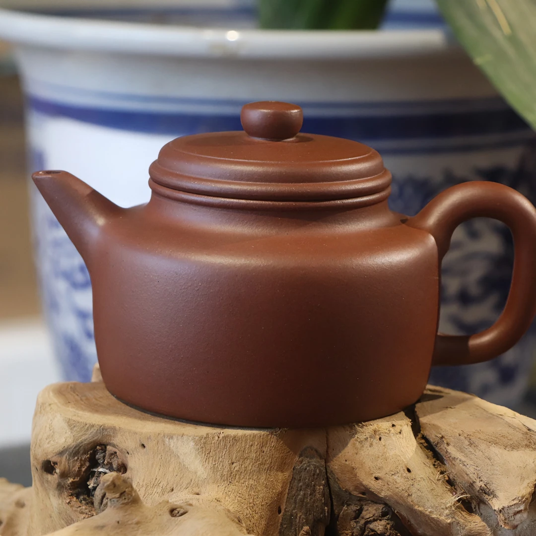 杨佳盛全手工制作经典传统器大亨剑流德钟壶韵味十足手感佳紫砂