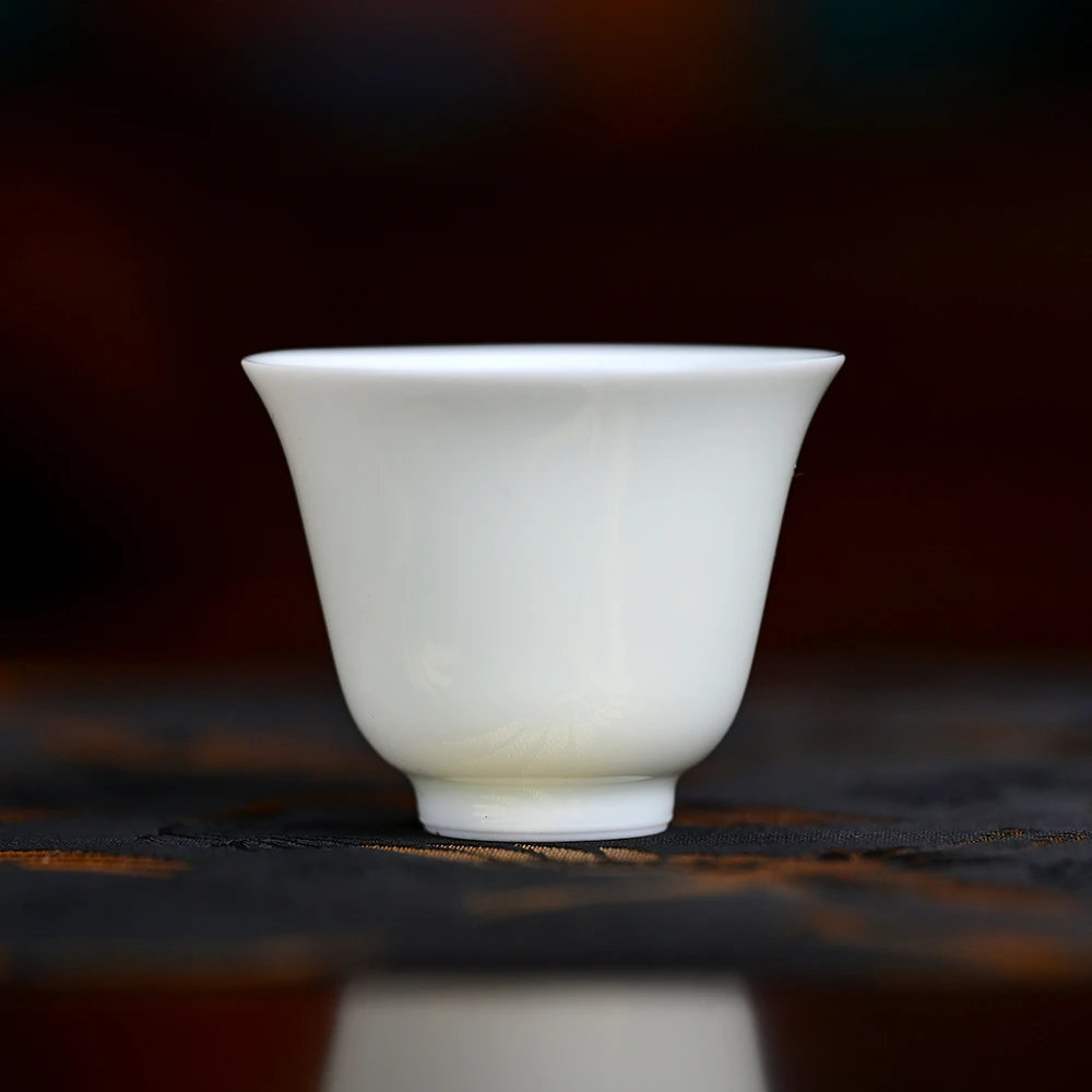 原矿胎釉永乐甜白小白杯