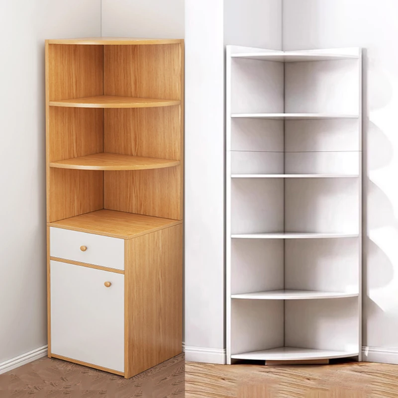 角柜转角柜三角置物架客厅卧室角落收纳柜家用墙角拐角柜子储物柜