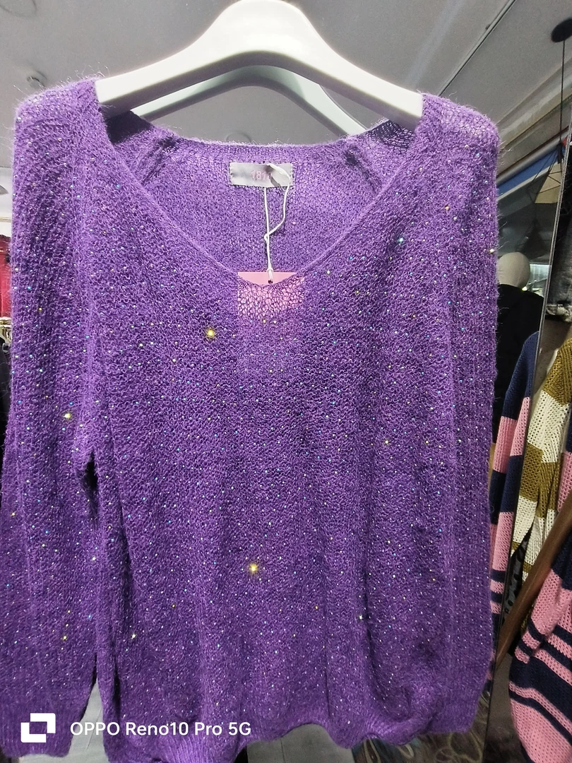 百搭款马海毛重工小衫