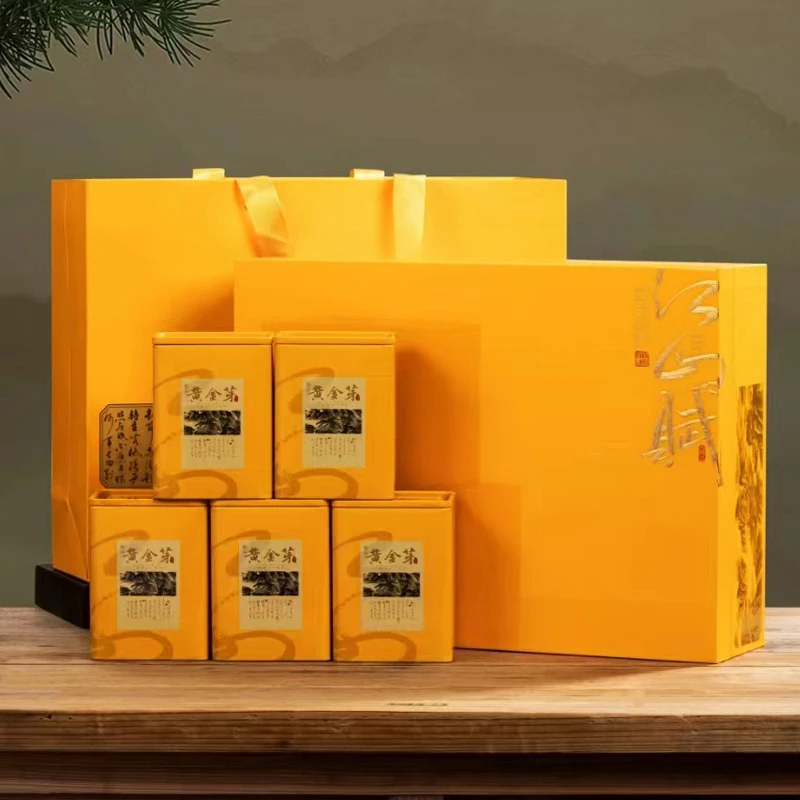 节日送礼 高档礼盒 黄金芽茶叶礼盒装 绿茶茶叶 送礼长辈-xcxs