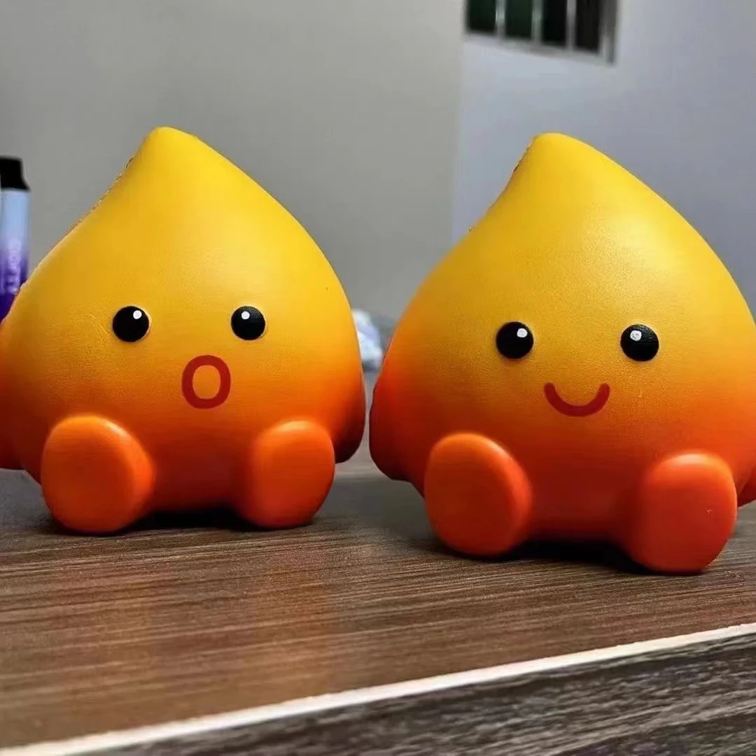 小火苗小火人捏捏卡通火花火苗精灵解压玩具减压慢回弹挤压发泄