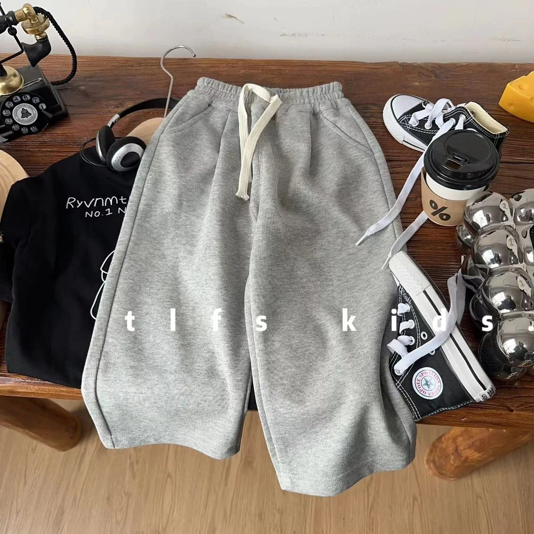 童例「亲子直筒卫裤」秋季新品儿童休闲百搭韩版中童男女童长裤宽松