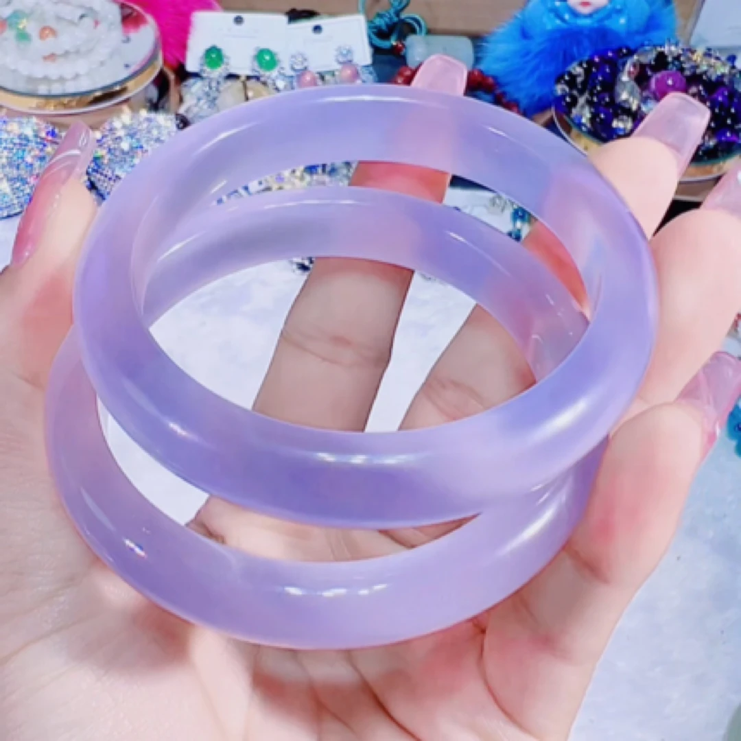 铜合金合成锆石手镯 非金属合成锆石手镯 新款时尚冰紫猫猫手镯