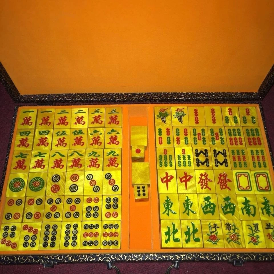 新款高端金丝楠木帝王木麻将棋牌益智红木雕刻娱乐休闲送礼收藏