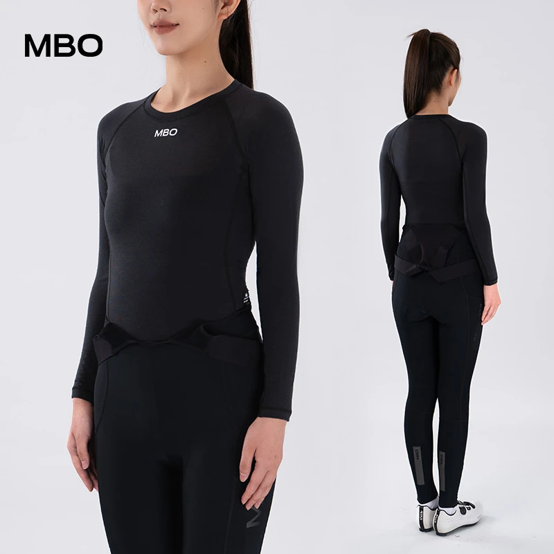 MBO迈森兰 女子美利奴羊毛长袖打底衫 百川 秋冬保暖透气骑行装备