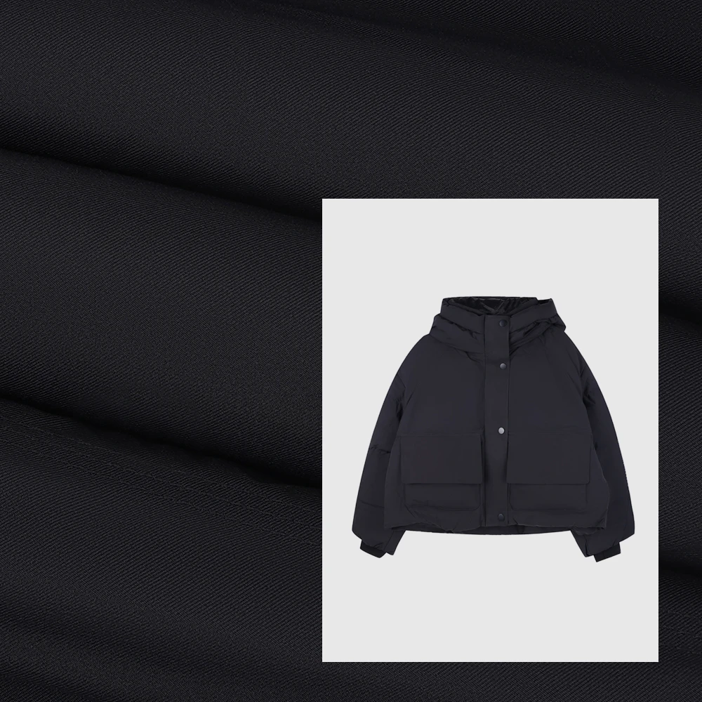 时尚气质百搭高级洋气小众设计感拉链连帽白鸭绒羽绒服YRF8372