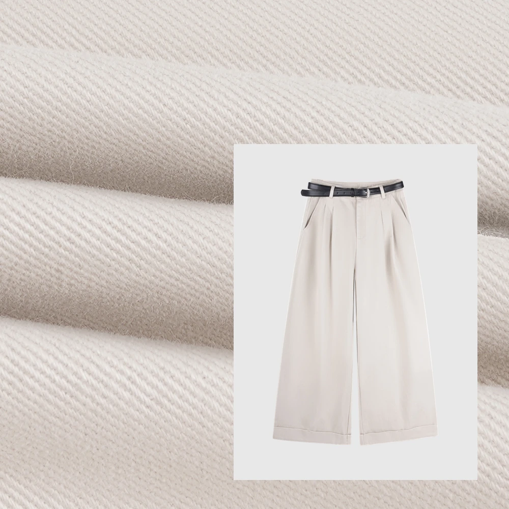 时尚气质百搭高级洋气小众宽松显瘦通勤带皮带中高腰阔腿裤KZ8297