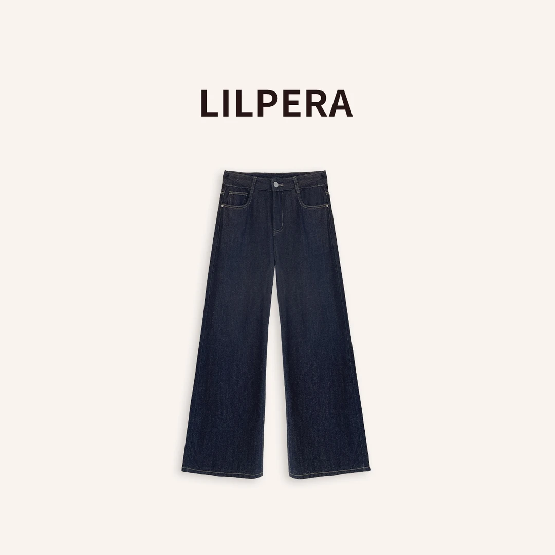 Lilpera【清仓福利】加绒宽松牛仔裤X401