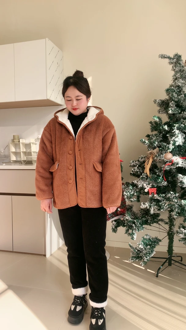 帽子三层加厚家居服高端外穿家居服