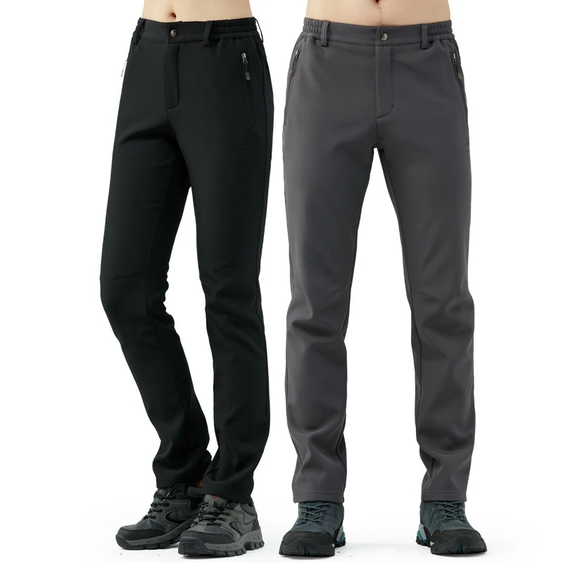常年款软壳冲锋裤防水软壳裤透气男户外情侣款长裤修身登山防寒