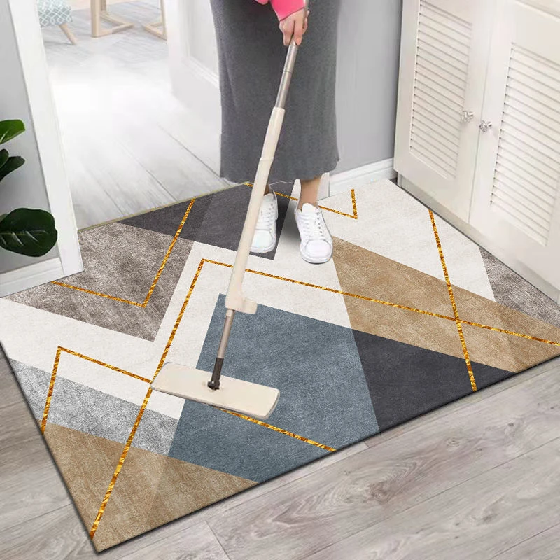家用PVC可擦免洗地毯地垫客厅入户门垫裁剪擦洗耐脏防水吸水防油
