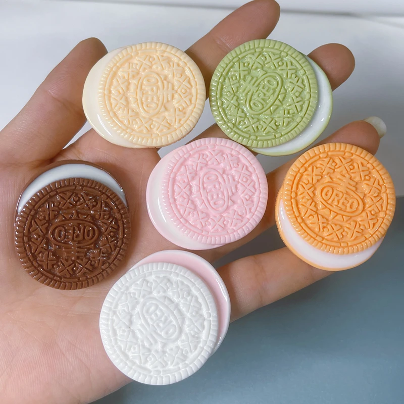 奥利奥饼干食玩树脂奶油胶diy配件手机壳发夹杯子手工制作材料