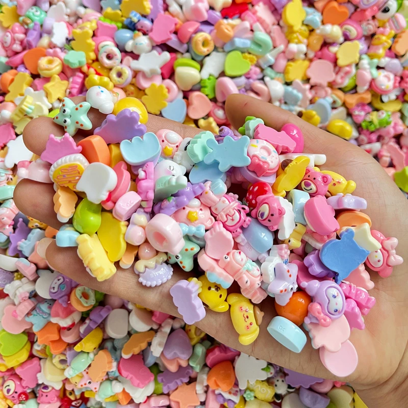 全亮面高品质迷你卡通可爱diy贴片奶油胶配饰树脂饰品手工配件