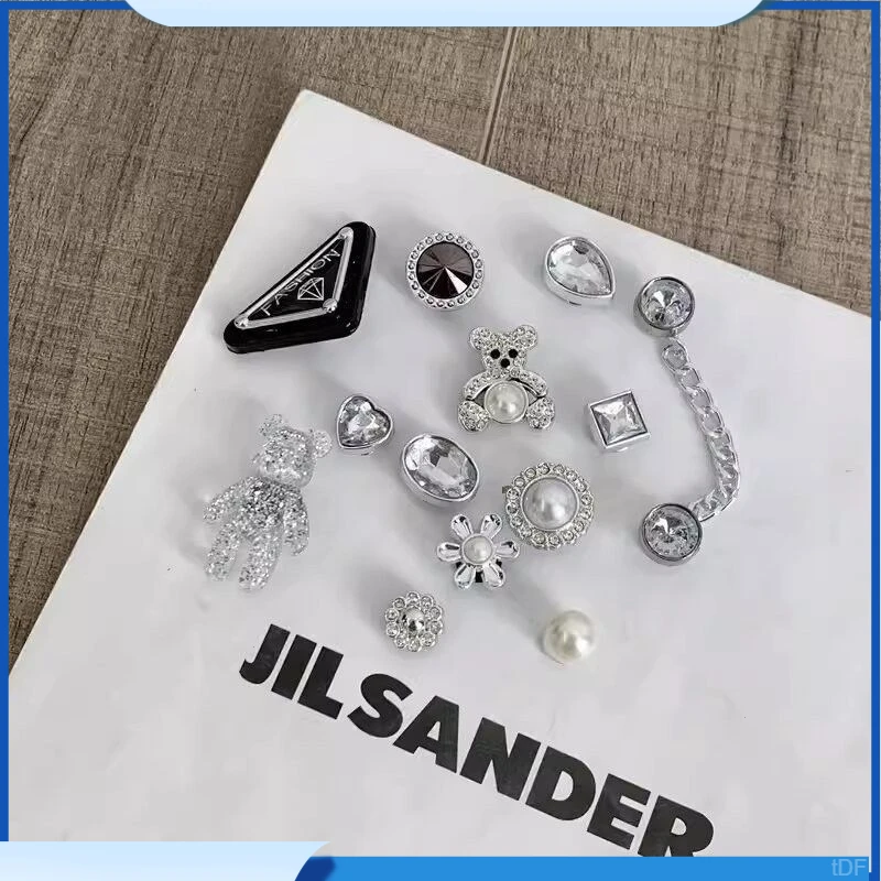 可拆卸鞋花洞洞鞋卡通装饰鞋扣配饰女卡扣可爱煤球适配立体diy