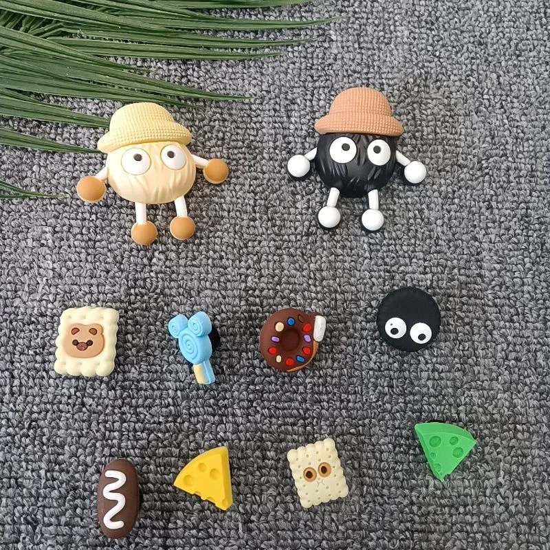 洞洞鞋带扣配饰鞋花网红高级感黑色精灵鞋花可拆卸鞋扣配饰DIY