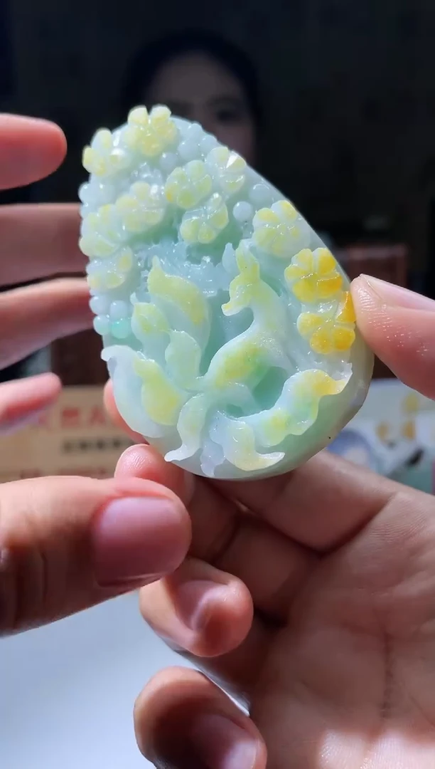【闪购商品】定制翡翠未镶嵌28-毛货挂件需要抛光
