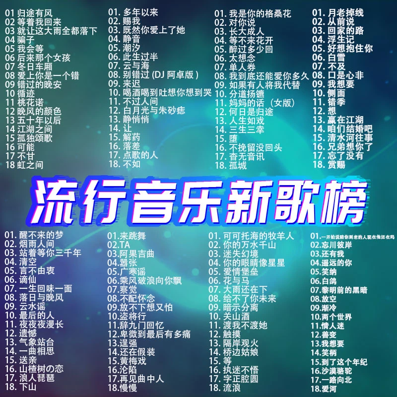 网络流行背景音乐汽车音乐车载CD光盘歌曲碟片黑胶无损音质