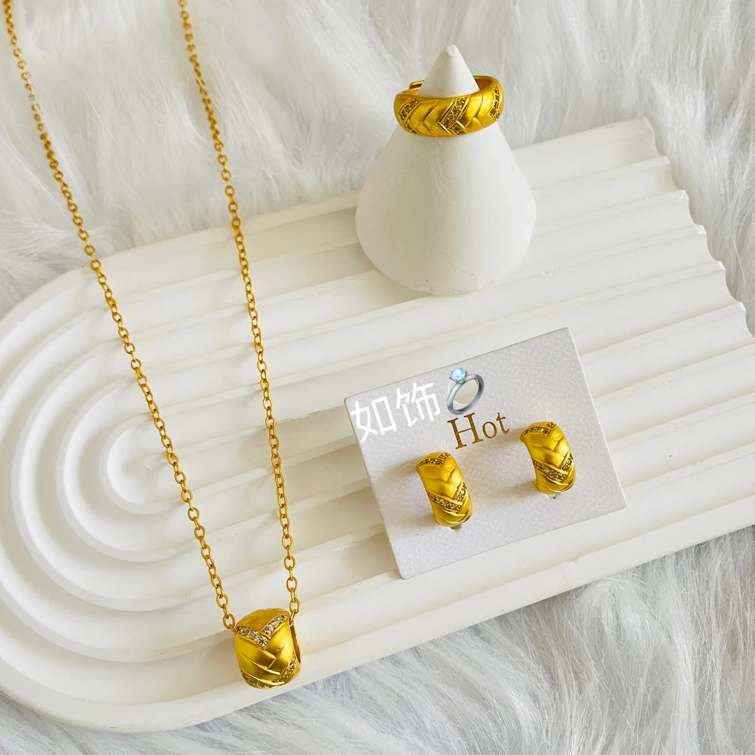 铜合金项链 如饰 nepal 圈圈款三件套套装