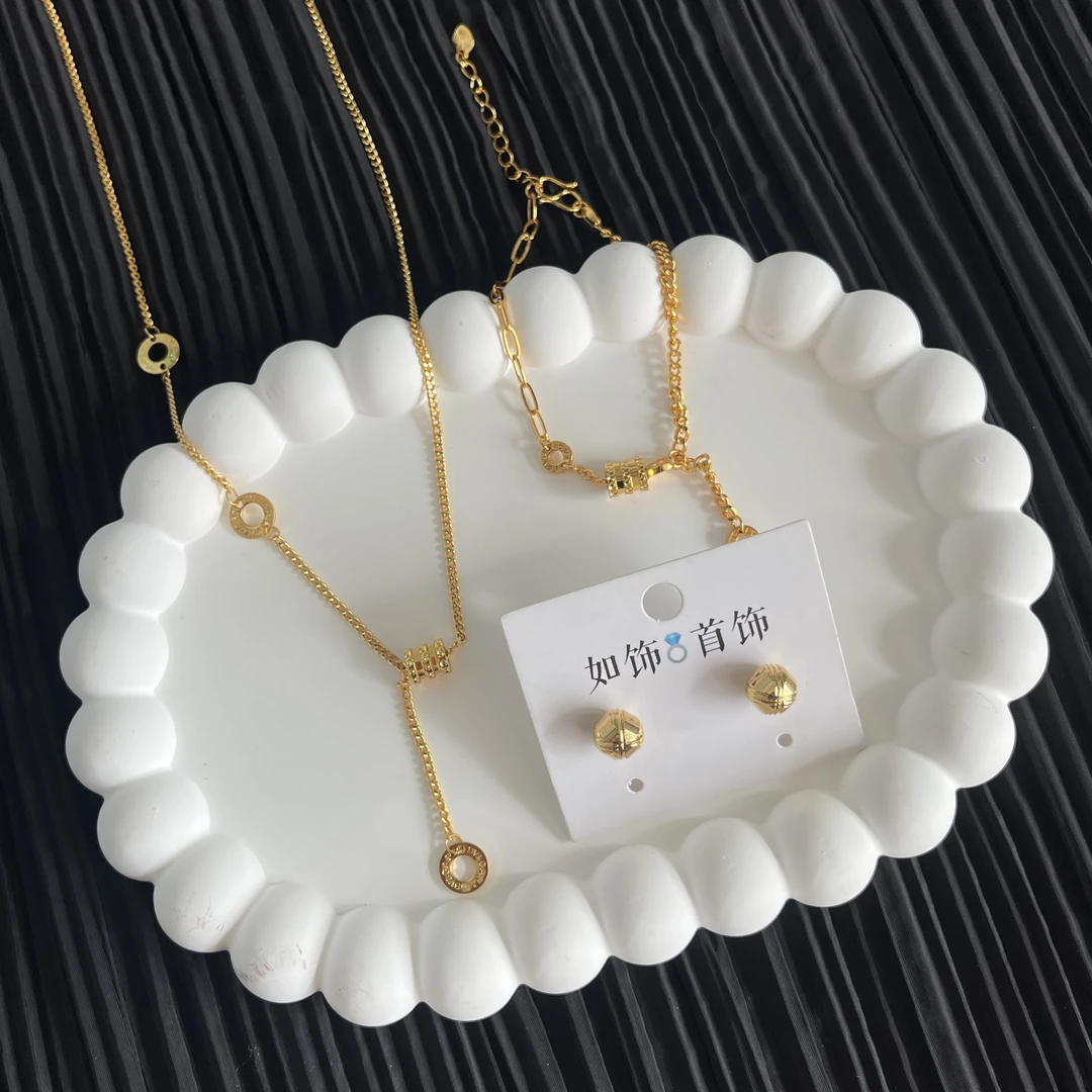 铜合金项链 如饰 小蛮腰三件套套装时尚百搭气质