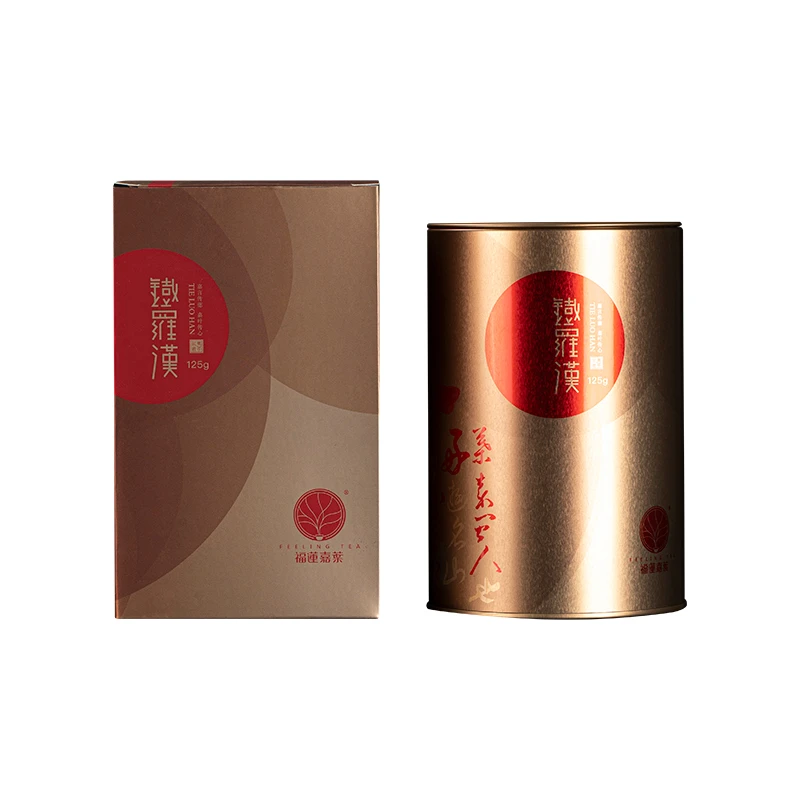 feeling tea/福莲嘉叶金罐铁罗汉茶叶非遗大师监制
