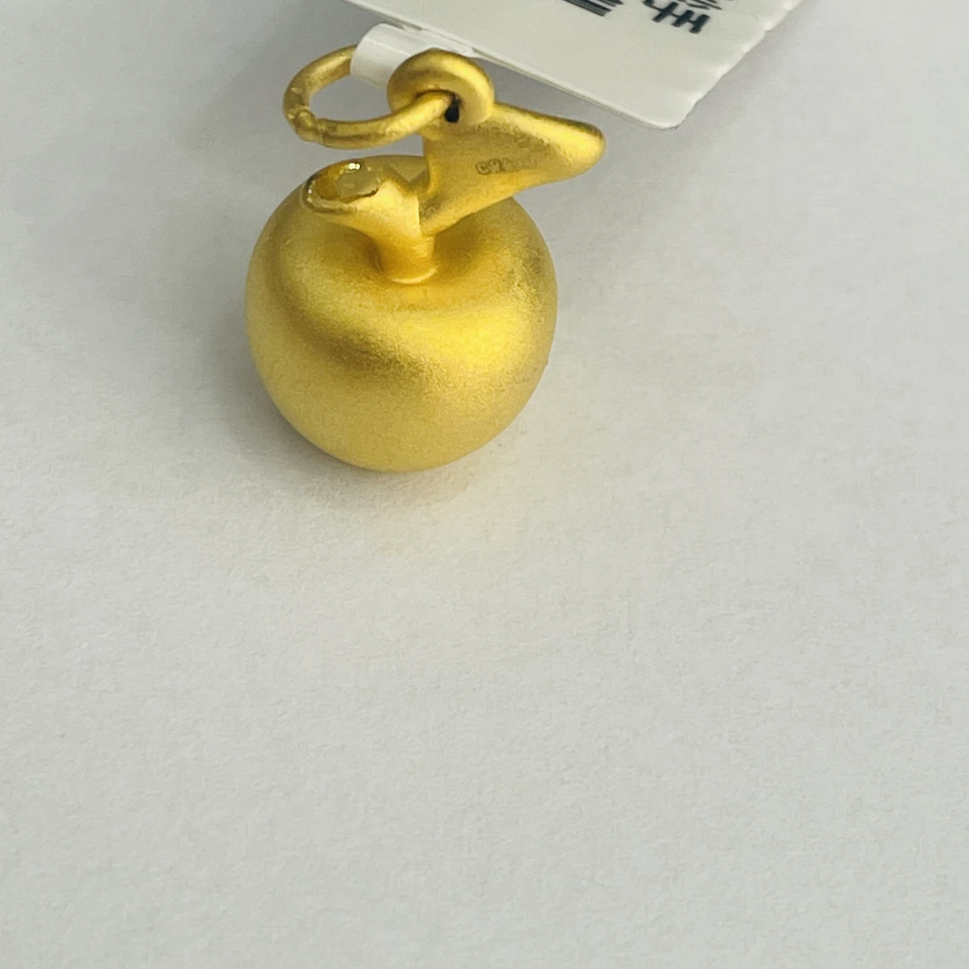 【夏夏专享】足金999 金苹果 吊坠  孤品 1.88