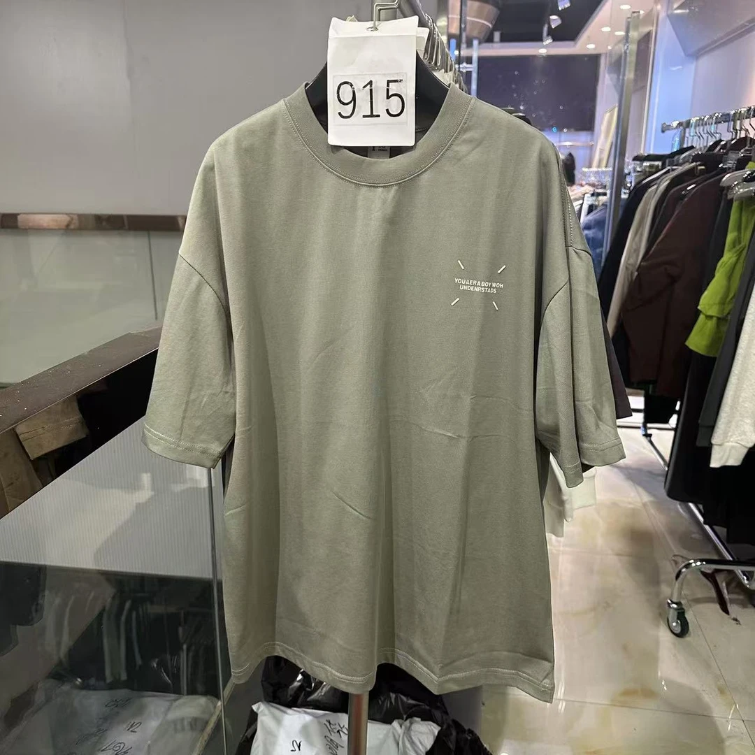 G915#孤品休闲百搭夏季圆领男士宽松时尚T恤*东东