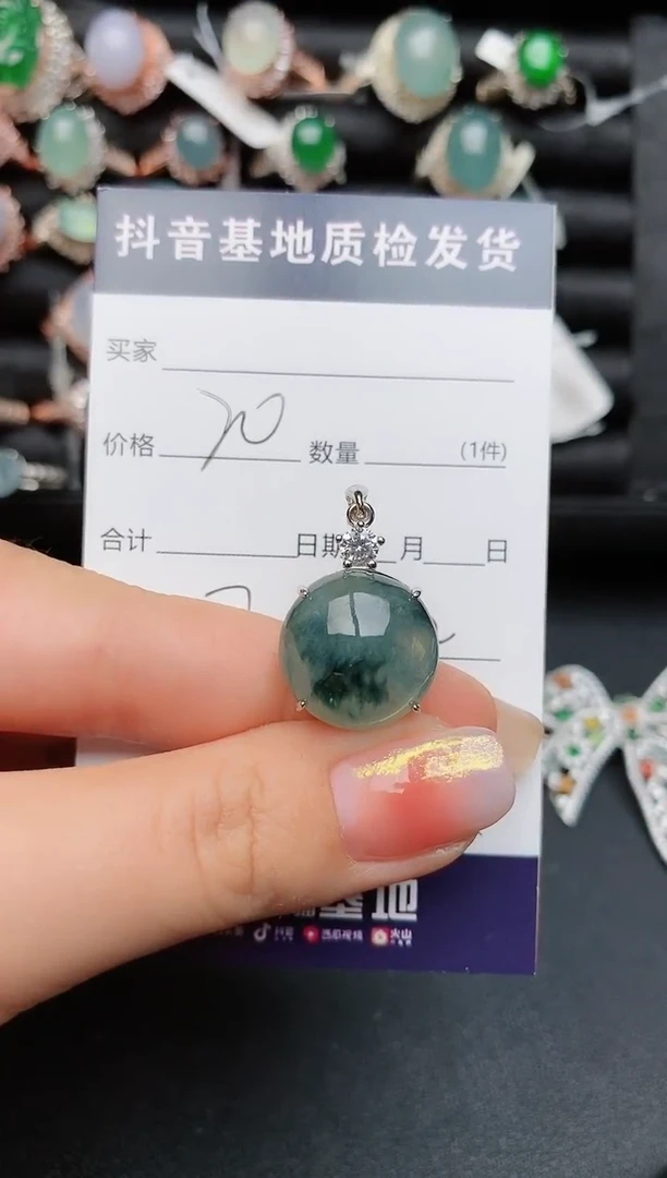 【闪购商品】翡翠颈饰银S925镶嵌.