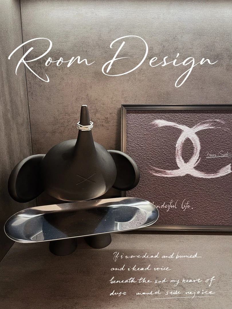 【沐木生活】INS风玄关小飞象钥匙托盘 客厅展示柜高档入户收纳摆件