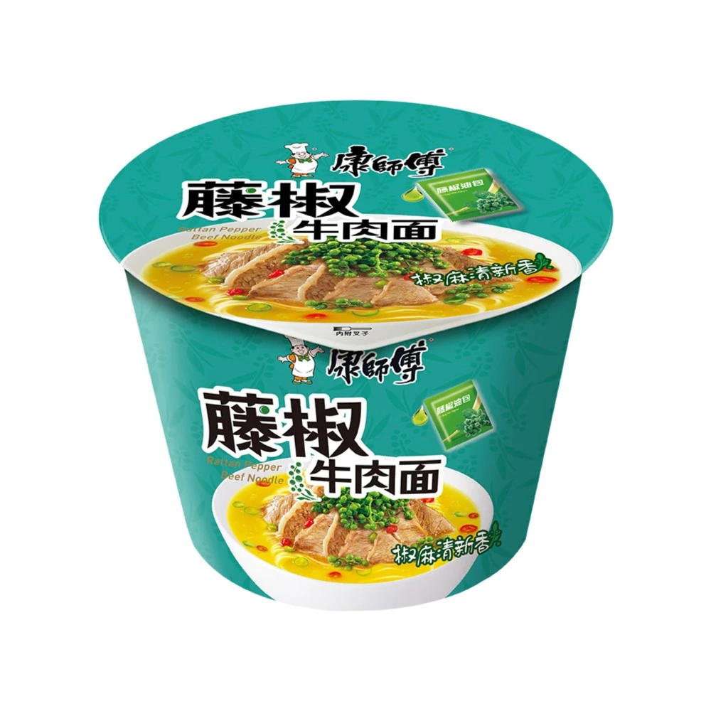 康师傅经典藤椒牛肉桶面110g/桶 7029